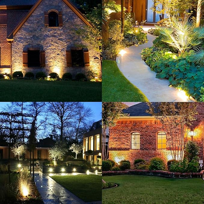 Low Voltage Landscape Lights 10W 12V Landscape Lighting with Connectors Warm White Waterproof Outdoor Spotlights | Lumora
