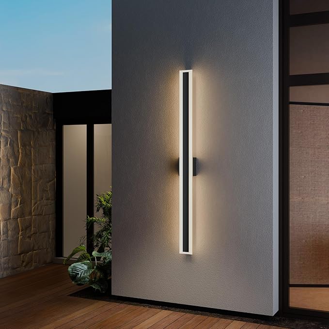 LamQee 47.2 Inch Long Outdoor Wall Lights Modern Exterior Lighting Fixtures for House, Waterproof 3000K 38W 1900LM | Lumora