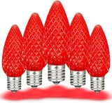 Novelty Lights 25PK C9 LED Faceted Ultra Bright Dimmable Outdoor Christmas Light Replacement Bulbs LED Replacement | Lumora