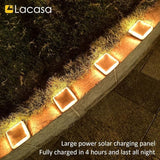 Solar Deck Lights, Driveway Walkway Dock Light Solar Powered Outdoor Stair Step Pathway LED Lamp for Backyard Patio | Lumora