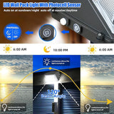 WYZM 4Pack 120W LED Wall Pack Lights with Dusk-to-Dawn Sensor, 21000LM Bright Wall Mount Outdoor Light 5000K | Lumora