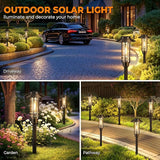 6 Pack Solar Pathway Lights Outdoor, Upgraded Bright Solar Powered Garden Light Outside, Waterproof Outdoor | Lumora