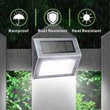 XLUX Solar Powered Lights for Deck Steps Stairs Fences Pathway Path, LED lamp, Outdoor Waterproof, White Light 12 | Lumora