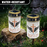 Prayer Signs Grave Lights for Cemetery Solar Porch Lights Outdoor Waterproof Solar Powered Flameless Candle Led | Lumora