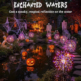 suddus Solar Halloween Lights Outdoor Solar Powered, Upgrade 2-Pack Orange & Purple Solar Firework Lights | Lumora