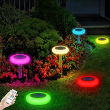 intelamp Solar Lights Outdoor Waterproof, 6Pack Color Changing Solar Lights Remote Control Pathway Light for Yard | Lumora