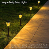 Solar Pathway Lights Outdoor, Solar Lights Waterproof, Taller Pathway Light with Larger Panel, Auto On/Off Up to 10 | Lumora
