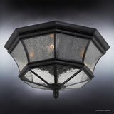Urban Ambiance Luxury Colonial Outdoor Ceiling Light, Medium Size: 8" H x 15.25" W, with Tudor Style Elements | Lumora