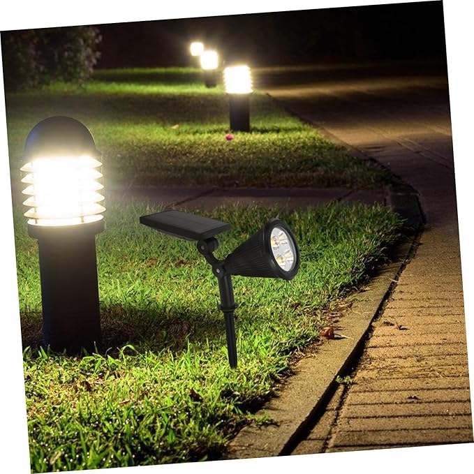 Kisangel Outdoor Solar Lights Lighting Modes Solar-Powered Spotlight Landscape Lighting Led Landscaping Lights for | Lumora