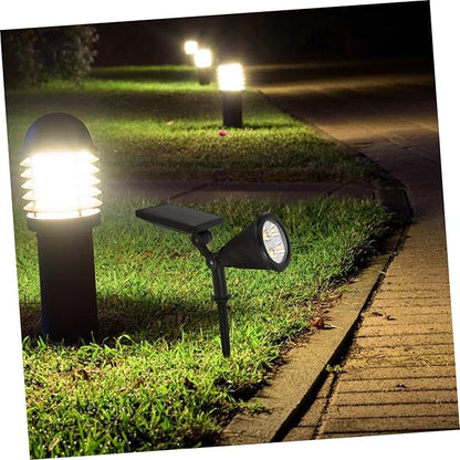 Kisangel Outdoor Solar Lights Lighting Modes Solar-Powered Spotlight Landscape Lighting Led Landscaping Lights for Garden Pathway