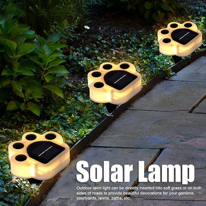 LED Solar Light Shape Buried Lamp 4PCS, Outdoor Garden Lawn Decorative Lighting, Solar Powered - Easy Installation, Weather, Ideal for Courtyard Pathway (Warm Light)
