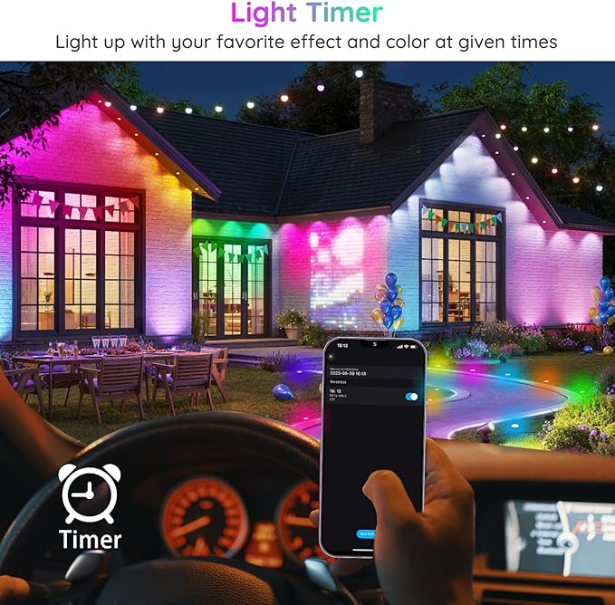LED Deck Lights Kit, 20 Pack 1.77" RGBW+IC Multicolor Dynamic Low Voltage Recessed Landscape Lights, IP67 | Lumora