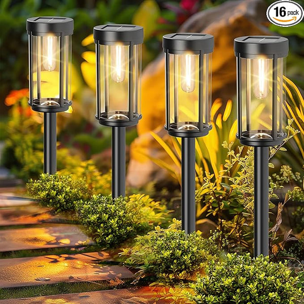 16 Pack Solar Lights Outdoor Waterproof for Garden Walkway Pathway Lawn Yard Decorative Modern Landscape Lighting. | Lumora