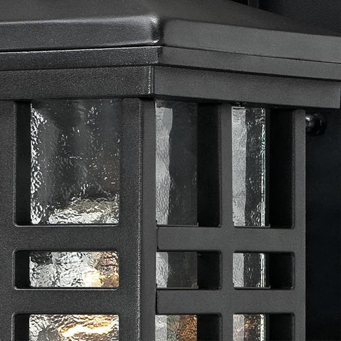 Westinghouse 6204500 Caliste 1 Light Outdoor Wall Lantern with Dusk to Dawn Sensor, Textured Black | Lumora