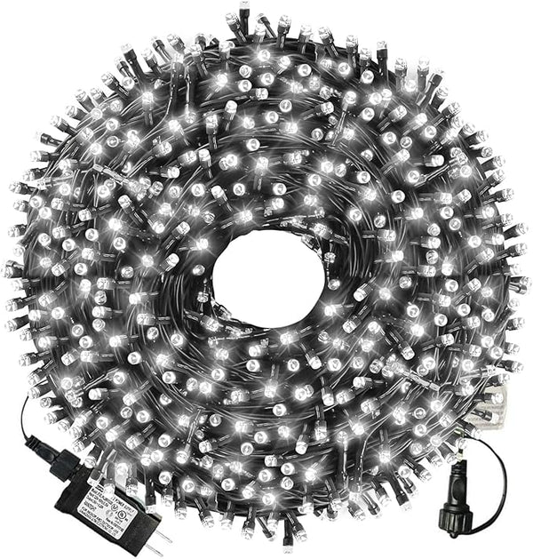 XTF2015 105ft 300 LED Christmas String Lights, End-to-End Plug 8 Modes - UL Certified - Outdoor Indoor Fairy Lights | Lumora