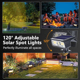 Toodour Solar Spot Lights Outdoor, 2 Pack Solar-Light Christmas Decor: Warm White, 2 Modes, Waterproof, Powered by | Lumora