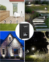 HIBOITEC 12W Low Voltage Landscape Lighting with 400W Transformer Photocell Sensor and Timer Connectors Spotlights | Lumora
