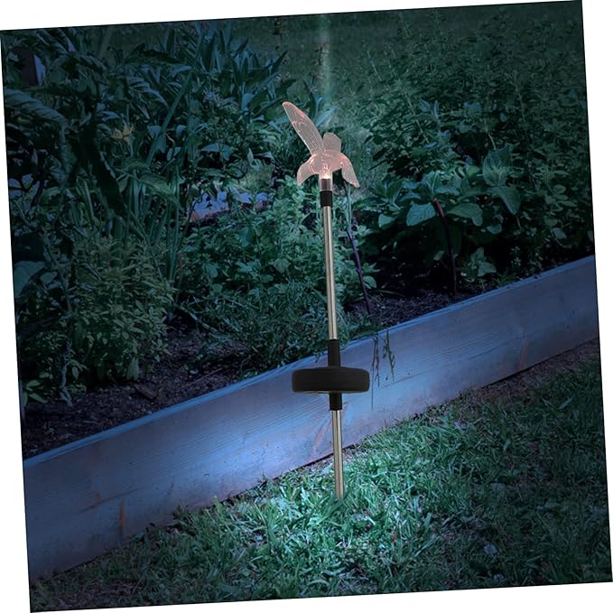 jojofuny Decorative Solar Outdoor Led Lawn Light for Color-Changing Bird Design Easy to Install Patio Aesthetics