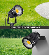 2Pack Low Voltage Landscape Lights LED 5W Landscape Lighting with connectors AC/DC 12V-24V Outdoor Spotlight IP66 | Lumora