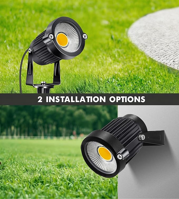10 Pack Low Voltage Landscape Lights LED 5W Landscape Lighting with connectors AC/DC 12V-24V Outdoor Spotlight IP66 | Lumora