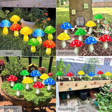 RCFINE Solar Outdoor Lights Set of 8 Solar Mushroom Lights with 8 Modes Waterproof Garden Mushroom Lamp Outside | Lumora