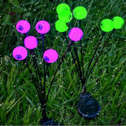 Lxcom Lighting Solar Halloween Path Light Green Ghost Eye Waterproof Solar Garden Light Decorative Magic Halloween Lights Outdoor Solar Lights for Patio Garden Yard Pathway, 3 Pack(Green)