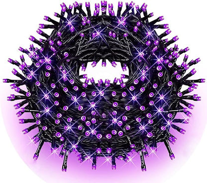 FULLBELL Black Light String Lights Blacklight 100 LEDs 33 Feet Black Lights for Glow Party, Blacklights for Birthday Party Halloween Christmas Bedroom (Purple)
