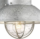 John Timberland Oberlin Rustic Industrial Farmhouse Outdoor Barn Light Fixture Galvanized Dusk to Dawn Motion | Lumora