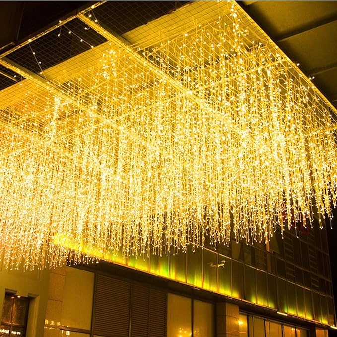 LED Icicle String Lights, Christmas Icicle Lights 16.4FT 216 LEDs Window Curtain Starry Fairy Lights Plug in 8 | Lumora