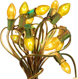 EST. LEE DISPLAY L D 1902 Indoor ＆ Outdoor String Light C9 Glass Christmas Steady Transparent Replacement Bulbs E17 | Lumora