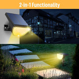 Solar Lights Outdoor Waterproof IP65, Solar Powered 76 LED 3 Lighting Modes Solar Spot Lights Outdoor for Yard | Lumora