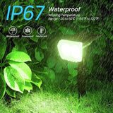Consciot Solar Spot Lights Outdoor, Christmas Color Changing Lights Waterproof, 10 Colors Dusk-to-Dawn Landscape | Lumora