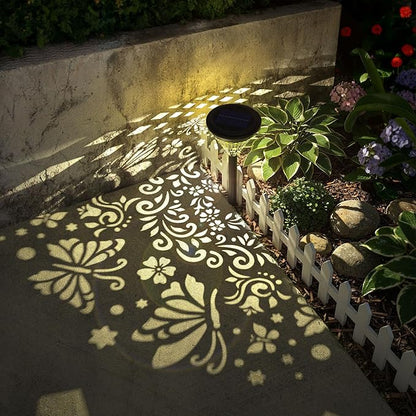 twinkya 4 Pack Solar Lights Outdoor Waterproof Decorative Solar Garden Lights for Outside Bright Led Metal Solar Powered Pathway Landscape Light for Yard Path Backyard Walkway Sidewalk Patio Decor