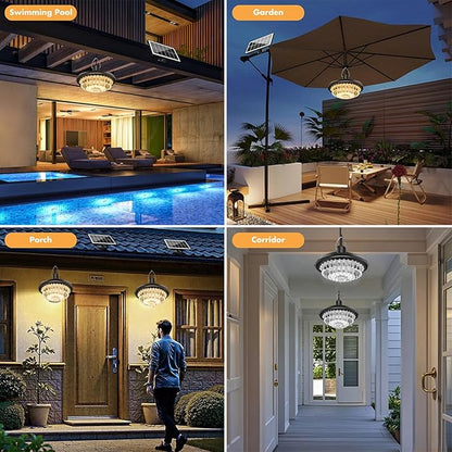 Solar Outdoor Motion Sensor Light Auto Dusk to Dawn IP65 Waterproof 3 Working Modesfor Patio Barn Garden Pathway Yard Lawn Balcony Chicken Coop Bullpen Pig Pen Stables Tents