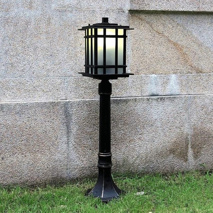 Lights Outdoor Classic Rustic Metal Outdoor Post Bollard Light IP54 Waterproof Outdoor Street Lawn Lamp Rainproof | Lumora