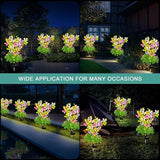 Butterfly Solar Garden Lights Outdoor, 2 Pack Solar Flower Garden Decor, Waterproof Decorative Lights for Outside | Lumora