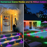 LED Deck Lights Kit, 50 Pack 1.77" RGBW+IC Multicolor Dynamic Low Voltage Recessed Landscape Lights, IP67 | Lumora