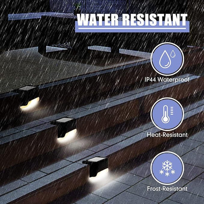 Tuanse 36 Pack Solar Deck Lights Outdoor Step Waterproof LED Stairs Lights Outside Fence Step for Pool Garden Wall Patio Yard Porch(Warm Light)