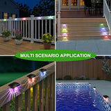 12 Pack Solar Deck Lights Outdoor, Solar Step Lights Waterproof for Outside, Yard, Patio, Garden, Pool, Railing | Lumora