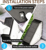 6 Pack Solar Stair Lights, Solar Step Lights Outdoor Waterproof IP65, LED Outdoor Step Light Decor for Garden | Lumora