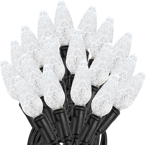 Novelty Lights 24FT 70 LED C6 Permanent Christmas Lights, Commercial Grade LED - Outdoor Security Flood Light | Lumora