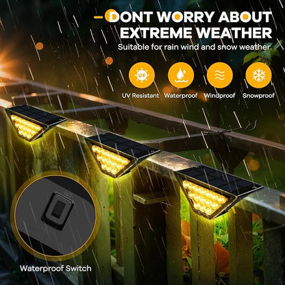 Solar Deck Lights Outdoor Solar Step Lights, Stairs, Step, Fence, Yard, Patio, Railing, Garden and Pathway