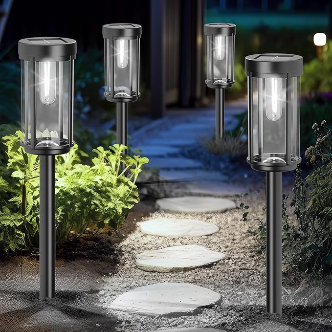 12 Pack Solar Lights Outdoor Waterproof for Garden Walkway Pathway Lawn Yard Decorative Modern Landscape Lighting. | Lumora