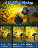 Fabrito Large Solar Spot Lights Outdoor 4 Pack, 1000 Lumens High Brightness, IP65 Waterproof Solar Spotlight with | Lumora