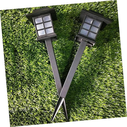 ARTIBETTER 5pcs Solar-Powered Pathway Lights Outdoor Solar Spike Lights for Walkway Lawn Driveway Warm