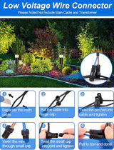 5W Low Voltage Landscape Pathway Lights with Connectors 12V Outdoor Landscape Lighting LED Bollard Path Lights | Lumora