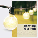 Newhouse Lighting 25-Foot, 25 Socket Indoor/Outdoor String Lights with 27 Very Big LED Globe G50 Bulbs (2 Free | Lumora