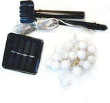 Hometown Evolution, Inc. Solar Powered LED Lights (30 LED, Solar White Ball - 8 Foot - Warm - Outdoor String Light | Lumora
