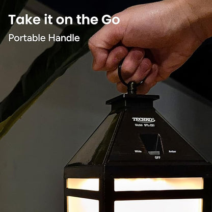TECHKO STL-228 STL-228-1 Outdoor Solar Lantern, Edison Bulb