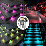 30PCS Low Voltage LED Deck Lighting Kit,0.2W-0.4W Low Voltage Multi-Color RGB Stainless Steel Waterproof Outdoor | Lumora